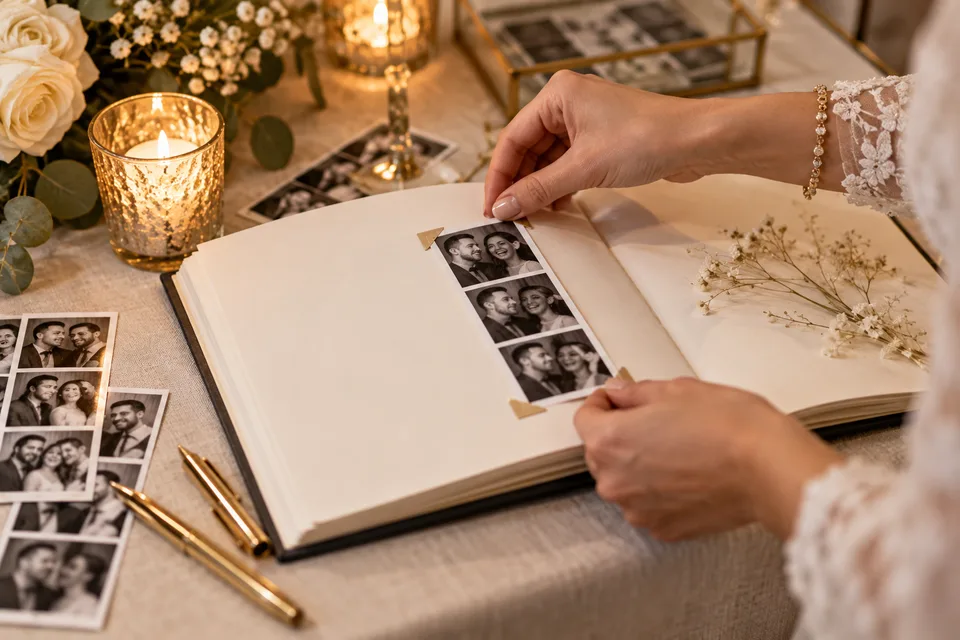 Illustration : Livre d'or photobooth : idées mariage