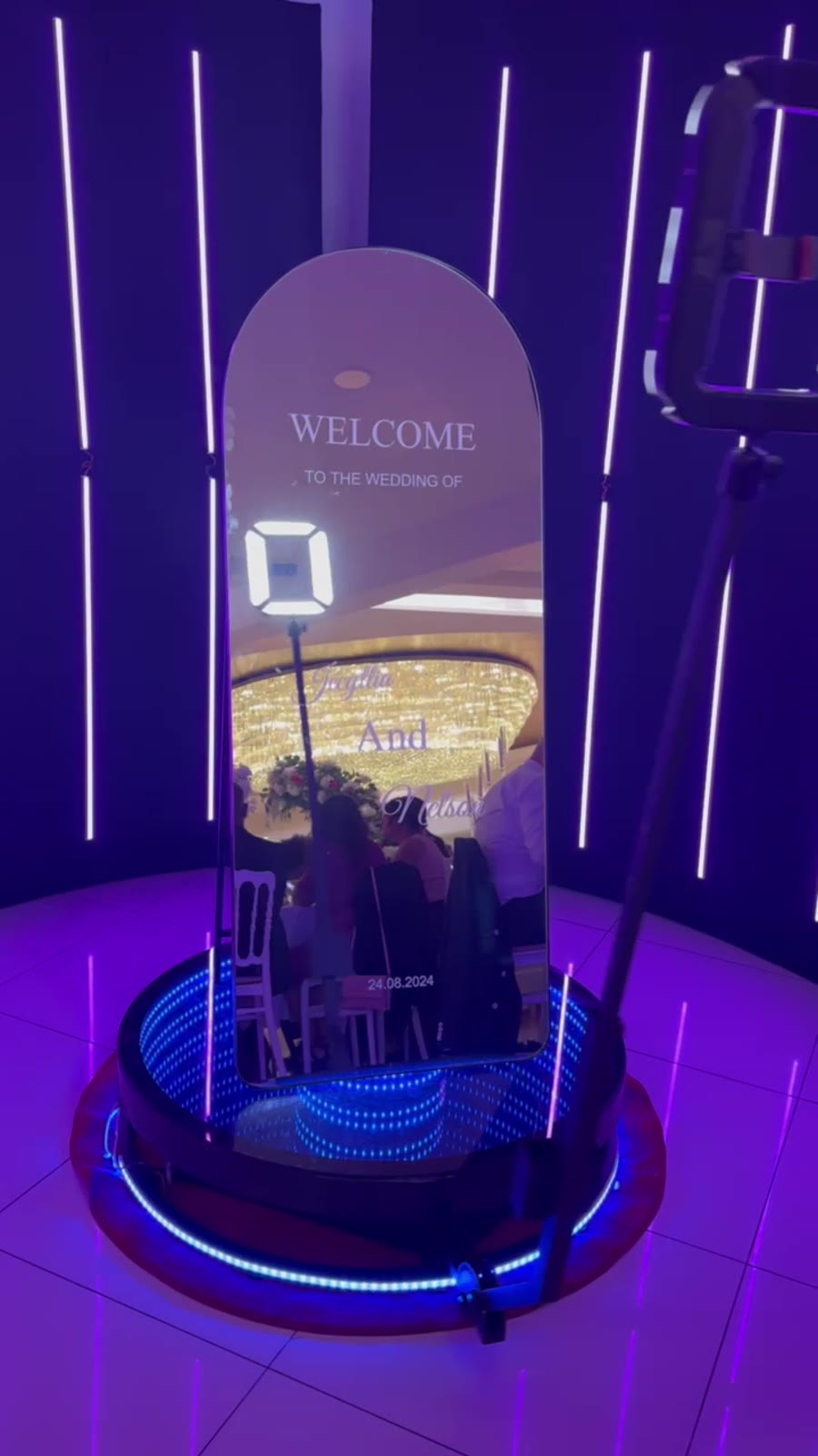 Photo extraite d’une prestation réelle MySelfieBooth : machines, invités et coulisses