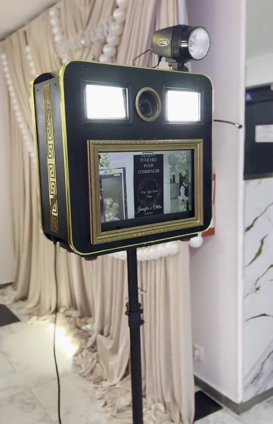 Photo extraite d’une prestation réelle MySelfieBooth : machines, invités et coulisses