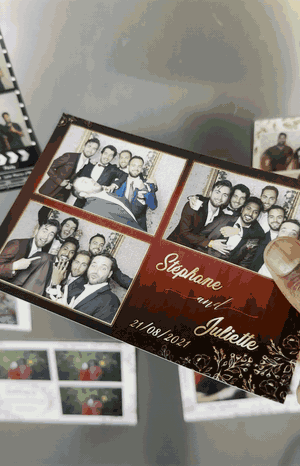 Tirages photo personnalisés réalisés pendant plusieurs événements MySelfieBooth
