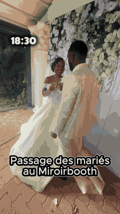 360 Booth de mariage, prestation réelle MySelfieBooth