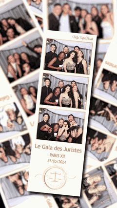 Les tirages d'un gala, prestation réelle MySelfieBooth